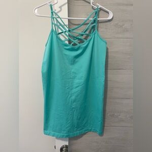 Zenana Outfitters Strappy Aqua Camisole